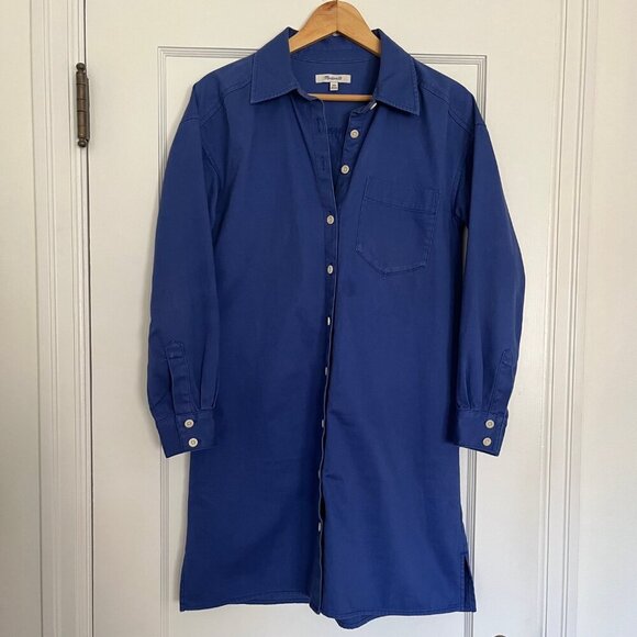 Madewell Mini Shirtdress in Bluestone | Size XXS - Picture 2 of 10